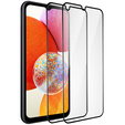 2x edzett üveg a Samsung Galaxy A14 4G / A14 5G, ERBORD 3D teljes képernyő