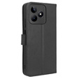 Pattintható tok a Realme Note 50, Wallet Smart Magnet, fekete