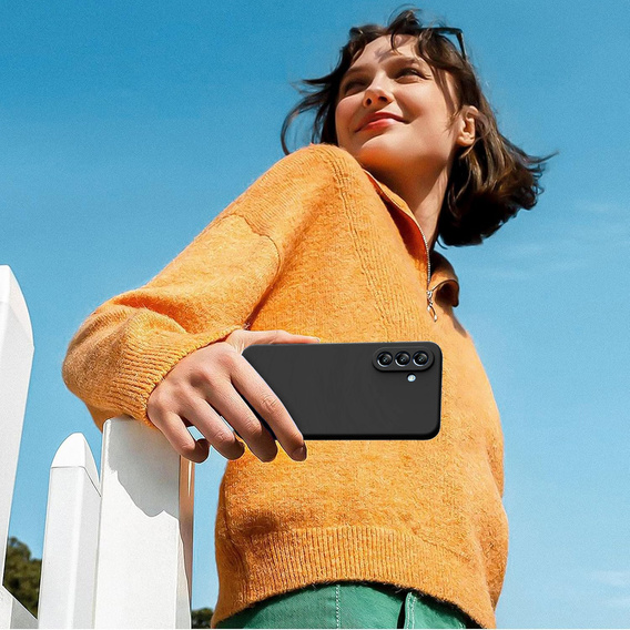 Telefontok a Samsung Galaxy A56 5G, Silicone Lite, fekete