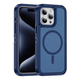 Tok kerettel iPhone 15 Pro Max készülékhez, MagSafe-hoz, kék