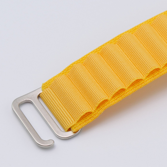 Nylon szíj Apple Watch 1/2/3/4/4/5/6/7/8/SE/ULTRA 42/44/45/45/49mm, sárga