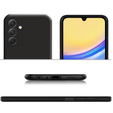 A tok Samsung Galaxy A15, Silicone Lite, fekete + 9H üveg