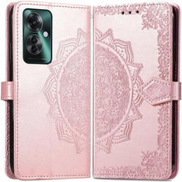 Pattintható tok a Oppo Reno 11F 5G, Mandala, rózsaszín rose gold