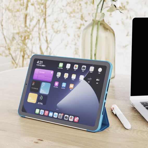 Tok iPad mini 8.3" 2021 (6 gen.) / iPad mini 8.3" 2024 (7 gen.), Smartcase, kék