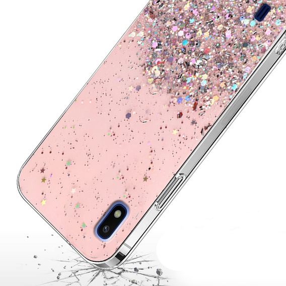 Telefontok a Samsung Galaxy A10, Glittery, rózsaszín