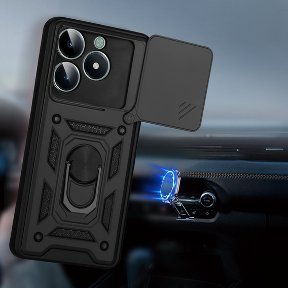 Telefontok a Realme C61, CamShield Slide, fekete