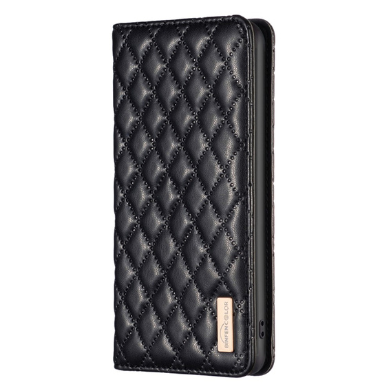 Pattintható tok a Samsung Galaxy A35 5G, Wallet, BINFEN COLOR, fekete