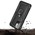 Páncélozott telefontok a Xiaomi Redmi Note 10 5G, Nox Case Ring, fekete