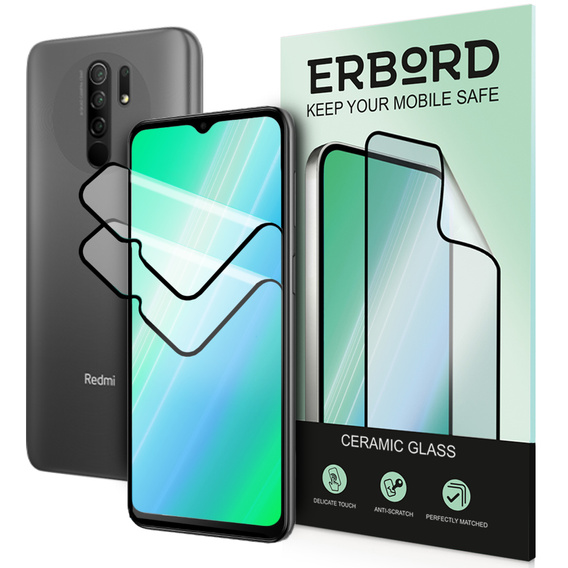 2x kerámia ERBORD hibrid üveg a Xiaomi Redmi 9