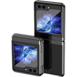 Tok Samsung Galaxy Z Flip7 FE / Z Flip6, PC Case, átlátszó / fekete