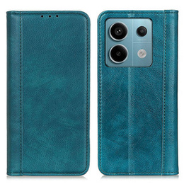 Telefontok a Xiaomi Redmi Note 13 Pro 5G, Wallet Litchi Leather, zöld