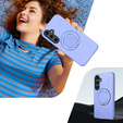 MagSafe tok állvánnyal Samsung Galaxy A57 5G készülékhez, lila