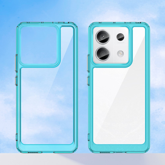 Telefontok a Xiaomi Redmi Note 13 Pro 5G, Fusion Hybrid, átlátszó / kék