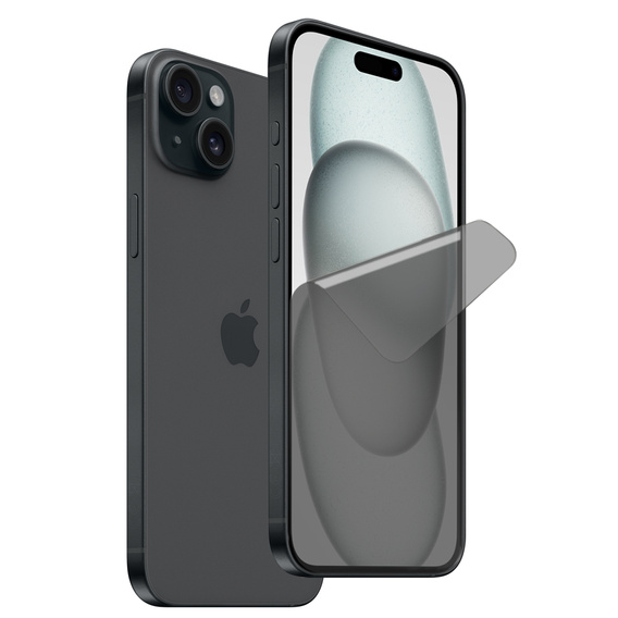 2 x iPhone 15 adatvédelmi fólia, ERBORD kémelhárító hidrogél
