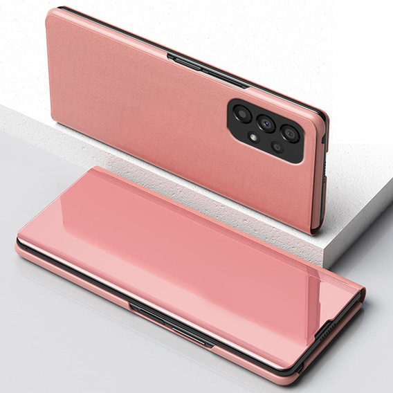 Telefontok a Samsung Galaxy A13 4G, Clear View, rózsaszín rose gold