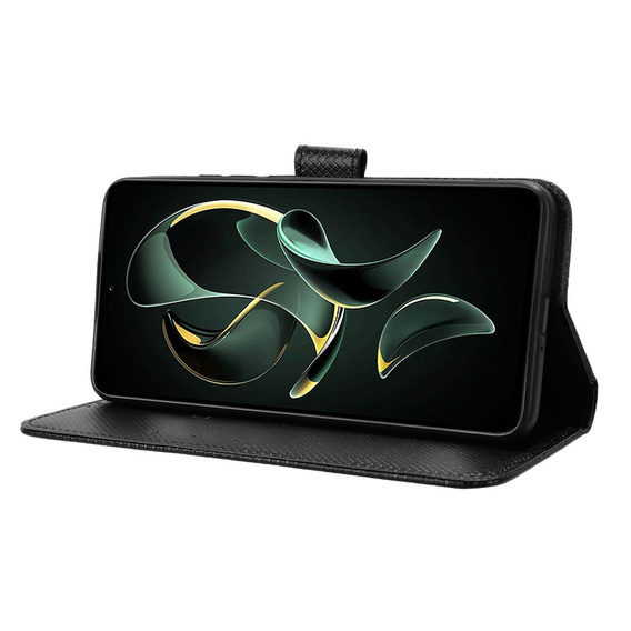 Flip tok Xiaomi 13T / 13T Pro / Redmi K60 Ultra-hez, Smart Magnet, fekete