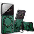 Páncélozott tok a Xiaomi Redmi A3 készülékhez, Magnetic Ring, zöld