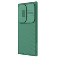 NILLKIN tok Samsung Galaxy S24 Ultra, szilikon CamShield tok MagSafe-hoz, zöld