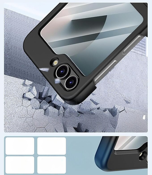 Tok Samsung Galaxy Z Flip7 FE / Z Flip6, PC Case, fekete