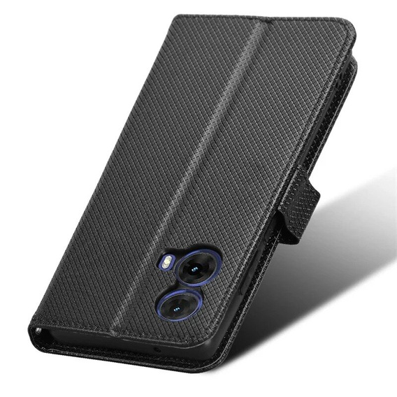 Pattintható tok a Motorola Moto G85, Wallet Smart Magnet, fekete