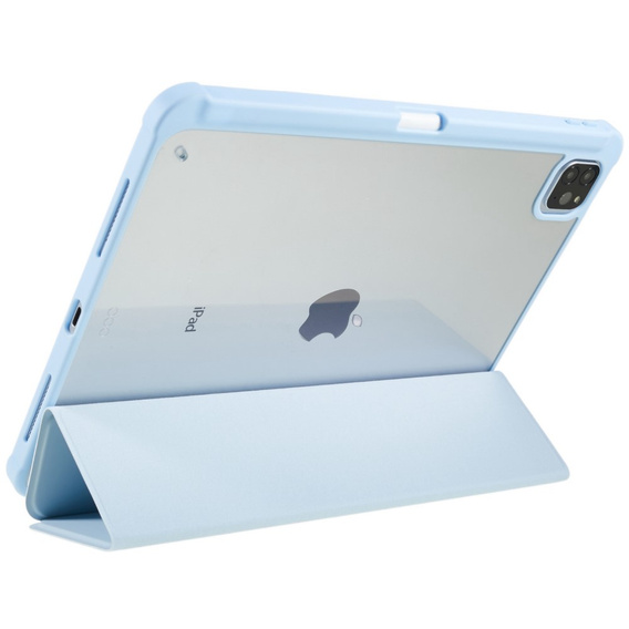 Tok iPad Pro 11 2022 / 2021 / 2020 / 2018, Smartcase Hybrid, tolltartó résszel, kék