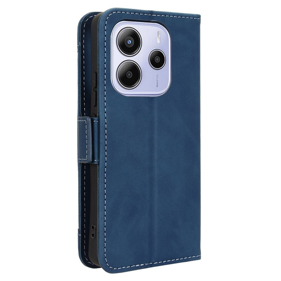 Pattintható tok a Xiaomi Redmi Note 14 4G, Card Slot, sötétkék