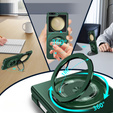 GKK tok a Galaxy Z Flip 5 5G-hez, sarkok Dropproof MagSafe, átlátszó / lila