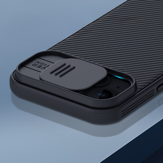 Nillkin páncélozott tok iPhone 15 Plus készülékhez, CamShield Pro, fekete