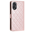 Pattintható tok a Oppo A38 4G / Oppo A18 4G, Wallet, BINFEN COLOR, rózsaszín rose gold