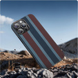 Tok IPhone 16 Pro, Aramid Fiber Slim Case, MagSafe, kék / piros