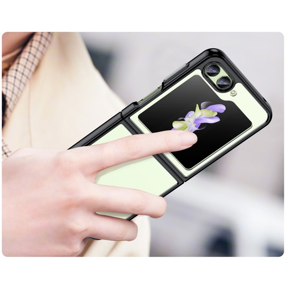 Telefontok a Samsung Galaxy Z Flip 5 5G, Fusion Hybrid, átlátszó / fekete