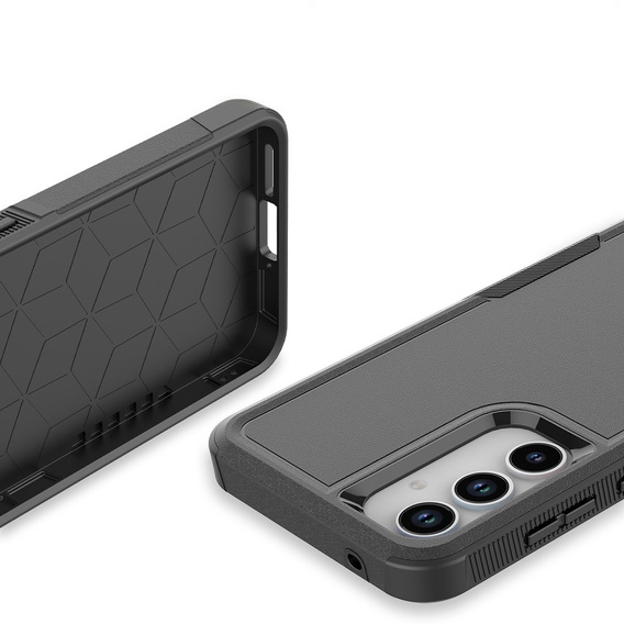 Páncélozott tok Samsung Galaxy A56 5G, Dual Shockproof, fekete