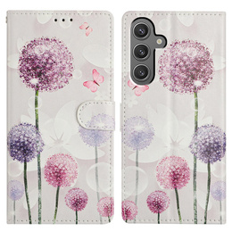 Pattintható tok a Samsung Galaxy A56 5G, Wallet, Dandelion