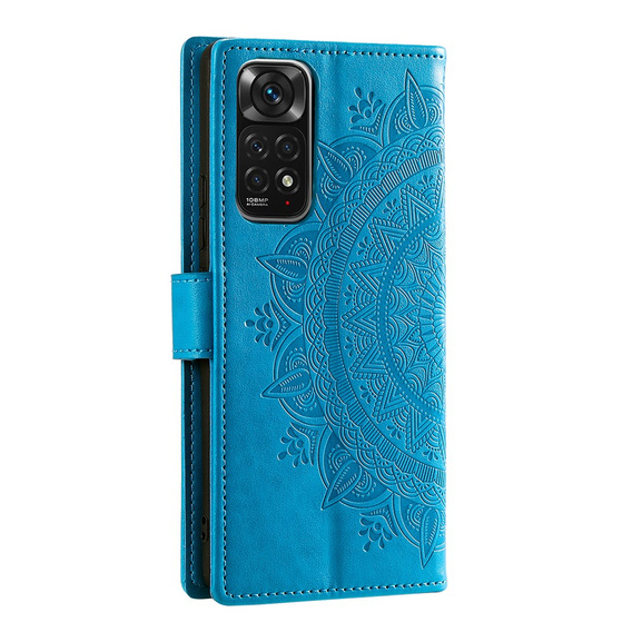 Pattintható tok a Xiaomi Redmi Note 11/11S, Mandala, kék