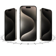 2 x iPhone 15 adatvédelmi fólia, ERBORD kémelhárító hidrogél