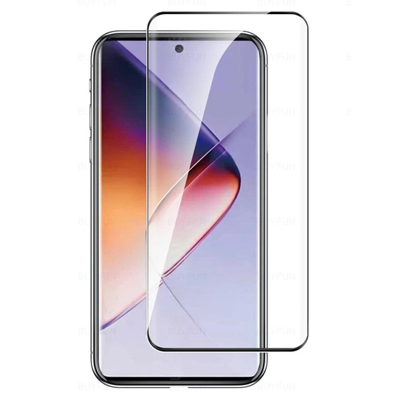 3D edzett üveg Infinix Note 40 Pro Plus készülékhez, fekete keret