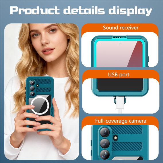 REDPEPPER vízálló tok Samsung Galaxy S26-hoz, kék