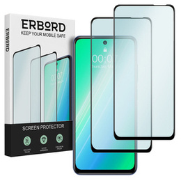 2x edzett üveg a Xiaomi Redmi Note 10 5G, ERBORD 3D teljes képernyő