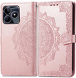 Pattintható tok a Realme Note 50, Mandala, rózsaszín