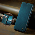 CASEME tok Samsung Galaxy M33 5G, Leather Wallet Case, kék
