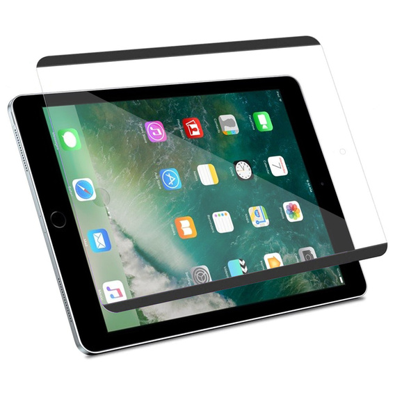 PVC papírérzetű védőfólia iPad 9.7" 2018/2017 (6/5 gen.) / Air 2/1 9.7" 2014/2013 készülékhez, átlátszó