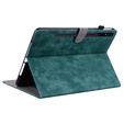 Telefontok a Samsung Galaxy Tab S9, Wallet Pen Slot, zöld