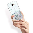 Telefontok a Samsung Galaxy J4 Plus, Glittery, átlátszó