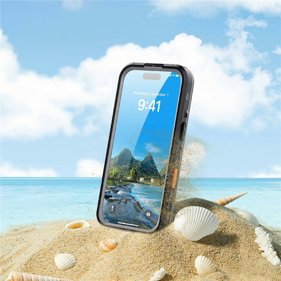 REDPEPPER vízálló tok iPhone 17 Pro-hoz, fekete