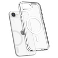 MagSafe Spigen tok iPhone 16E, Ultra Hybrid, átlátszó / fehér + 9H edzett üveg
