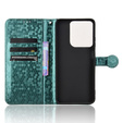Flap tok Motorola Moto G86 Power 5G, Wallet Rhombus, zöld