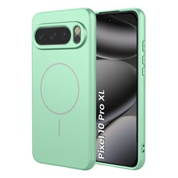 Szilikon tok a Google Pixel 10 Pro XL-hez, MagSafe, zöld