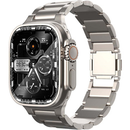 Karkötő Apple Watch 1/2/3/4/4/5/6/7/8/9/SE/ULTRA/ULTRA 2 42/44/45/45/49MM, titánium