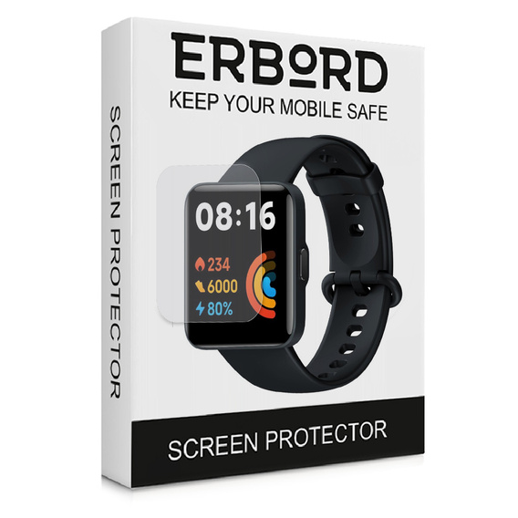 3x ERBORD hidrogél fólia Xiaomi Redmi Watch 2 Lite