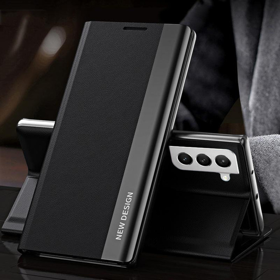 Pattintható tok a Samsung Galaxy S22 5G, Side Magnetic, fekete